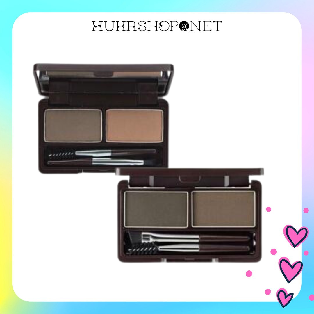 Bột kẻ chân mày kèm cọ the same eco soul eyebrow kit