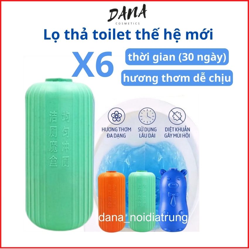 Khử mùi bồn cầu diệt khuẩn lọ thả bồn cầu nội địa trung phiên bản mới với 4 màu DANA
