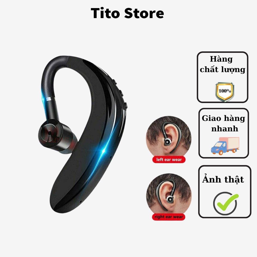 Tai nghe bluetooth S109 -Thiết kế xoay 180* - Âm thanh vòm - bass cực hay - pin trâu