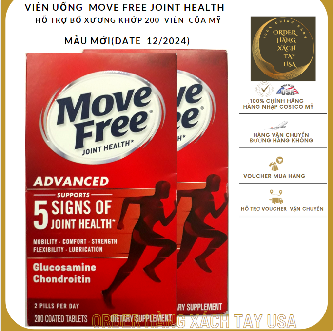 Viên uống Move Free Joint Health 200 viên của Mỹ Mẫu mới