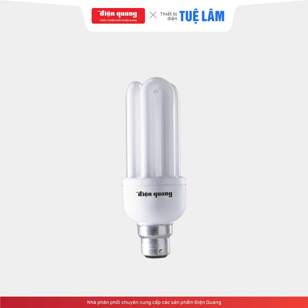 Đèn compact điện quang đq-cfl-3u-t4-18w-dl-b22 - bảo hành chính hãng 12 tháng