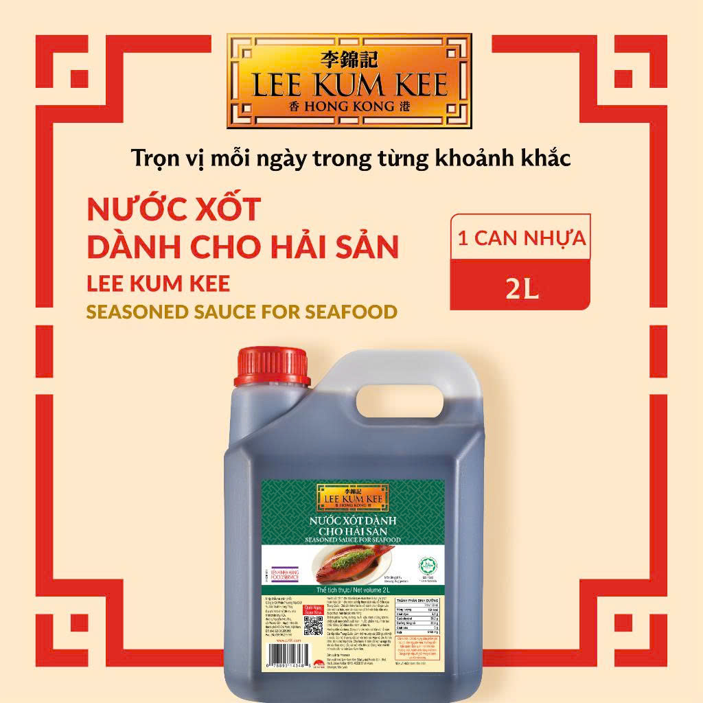 [Đơn 150K Tặng Gói Sốt] Nước xốt dành cho hải sản LEE KUM KEE Seasoned Sauce For Seafood can nhựa 2 lít