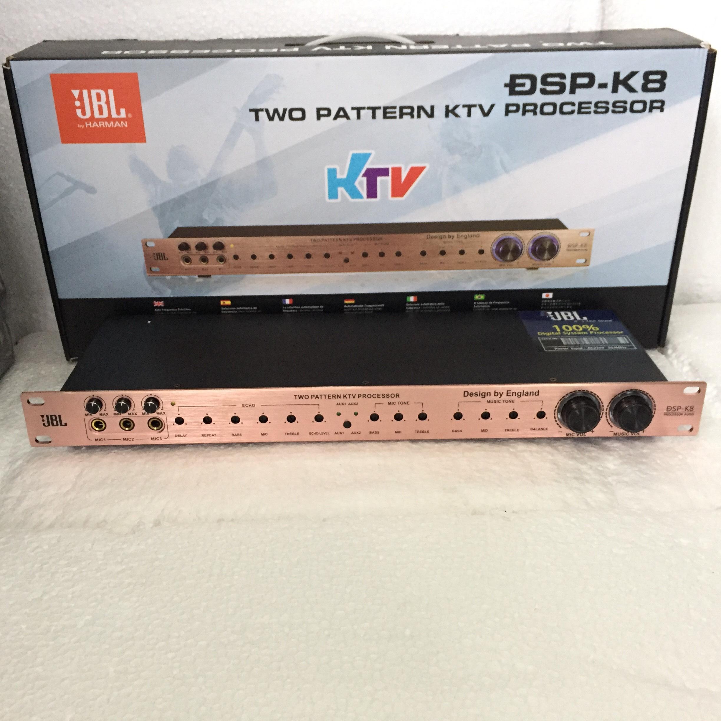 Vang Số Chỉnh Cơ JBL K8 Chống Hú Chống Rít Cực Tốt Cho Dàn Karaoke Âm thanh cực hay