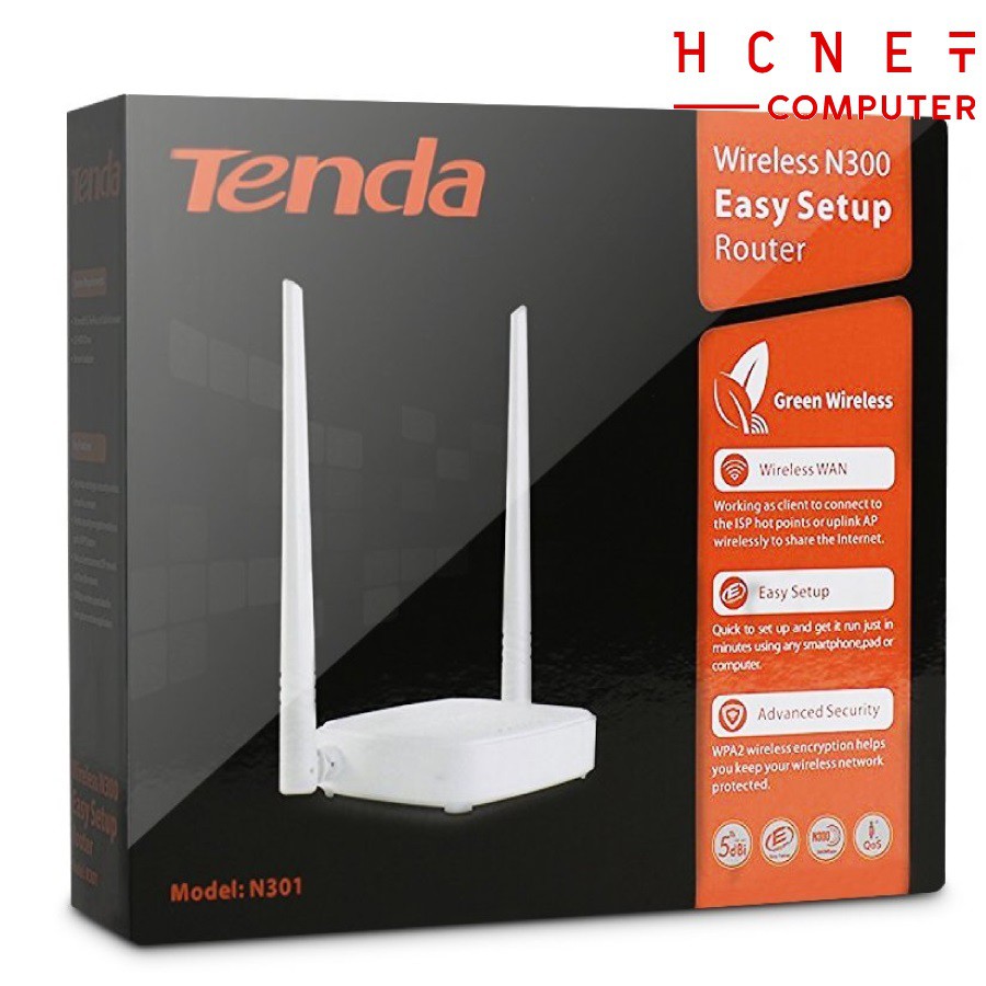 Bộ phát wifi tenda n301 2 râu