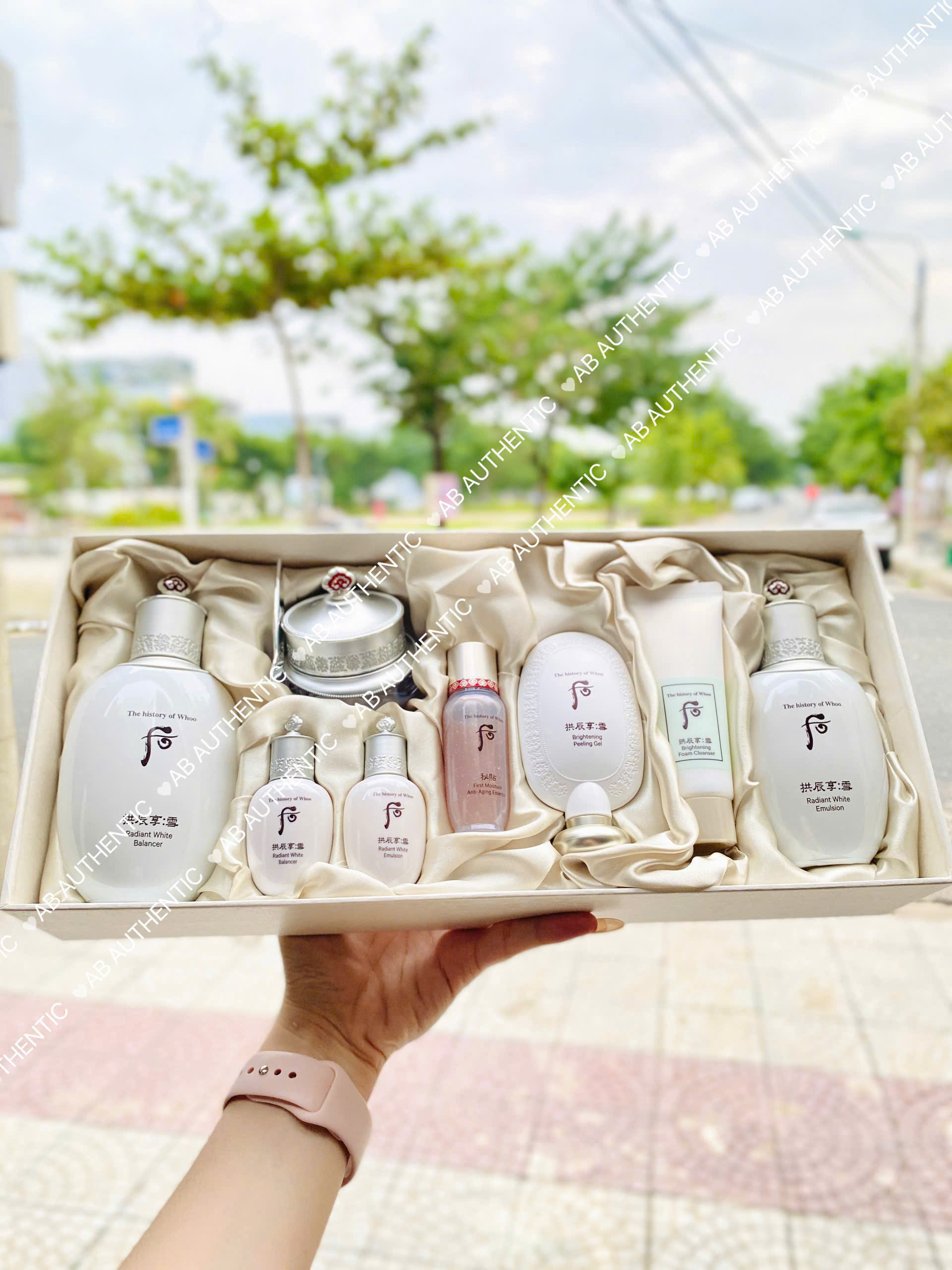Set dưỡng whoo trắng mờ thâm nám,dưỡng trắng, tàn nhang The whoo Radiant White - AB AUTHENTIC