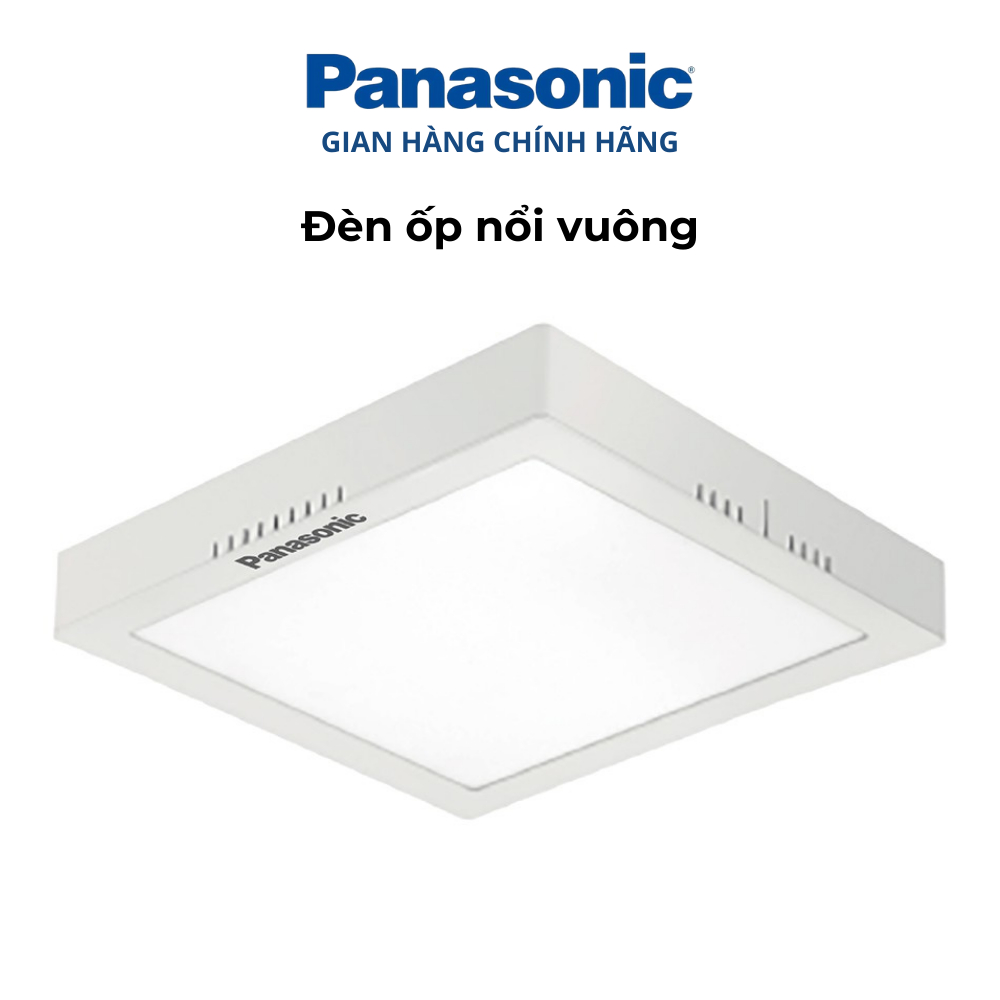 Đèn ốp trần nổi vuông panasonic 12w, 18w, 24w - hàng chính hãng