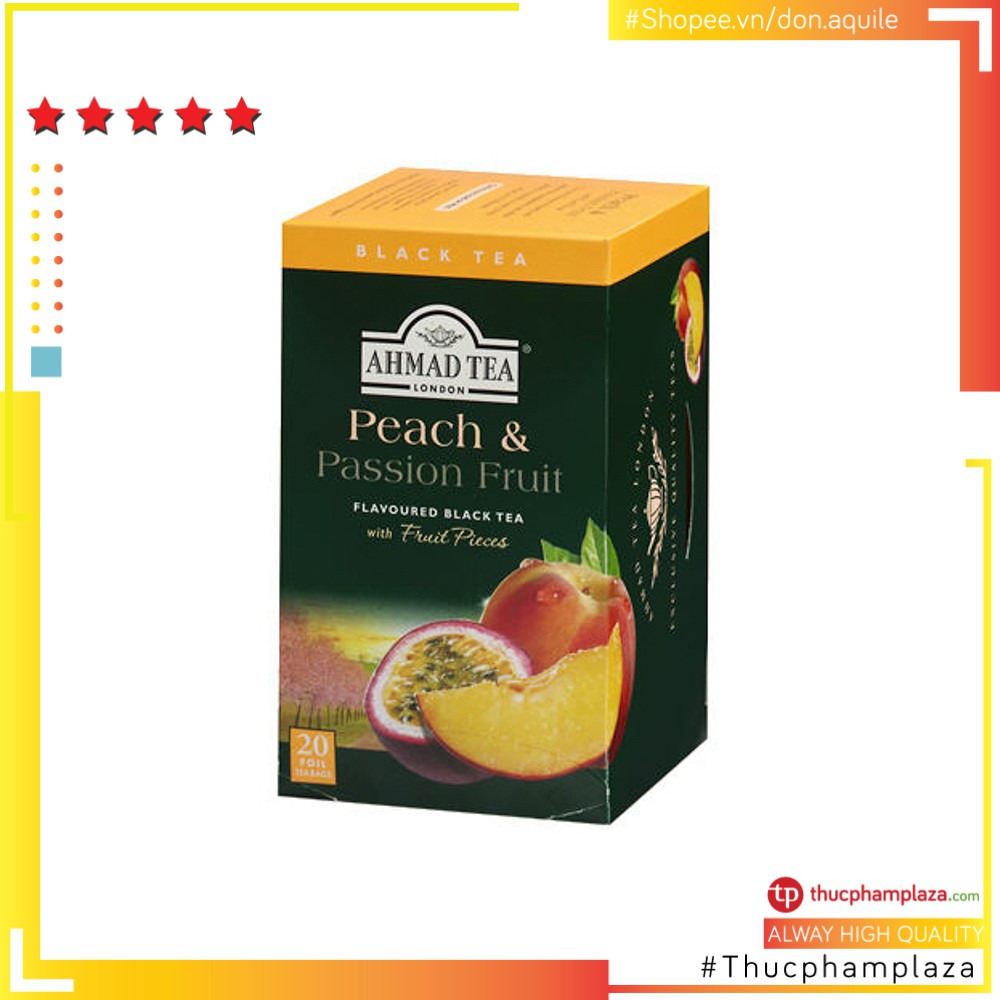 Trà Đào Chanh leo AHMAD hộp 40g 20 túi