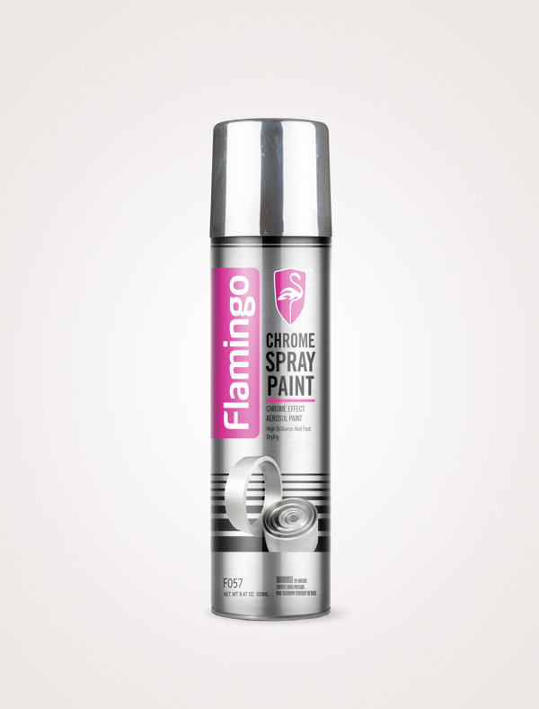 Bình xịt sơn mạ crom flamingo f057 330ml