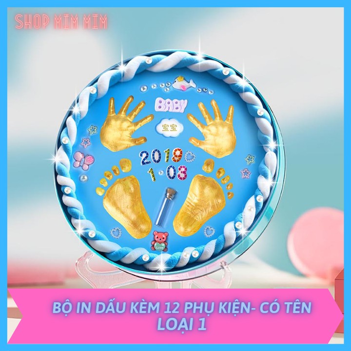 Bộ in dấu vân tay vân chân cho bé lưu giữ kỉ niệm đầu đời