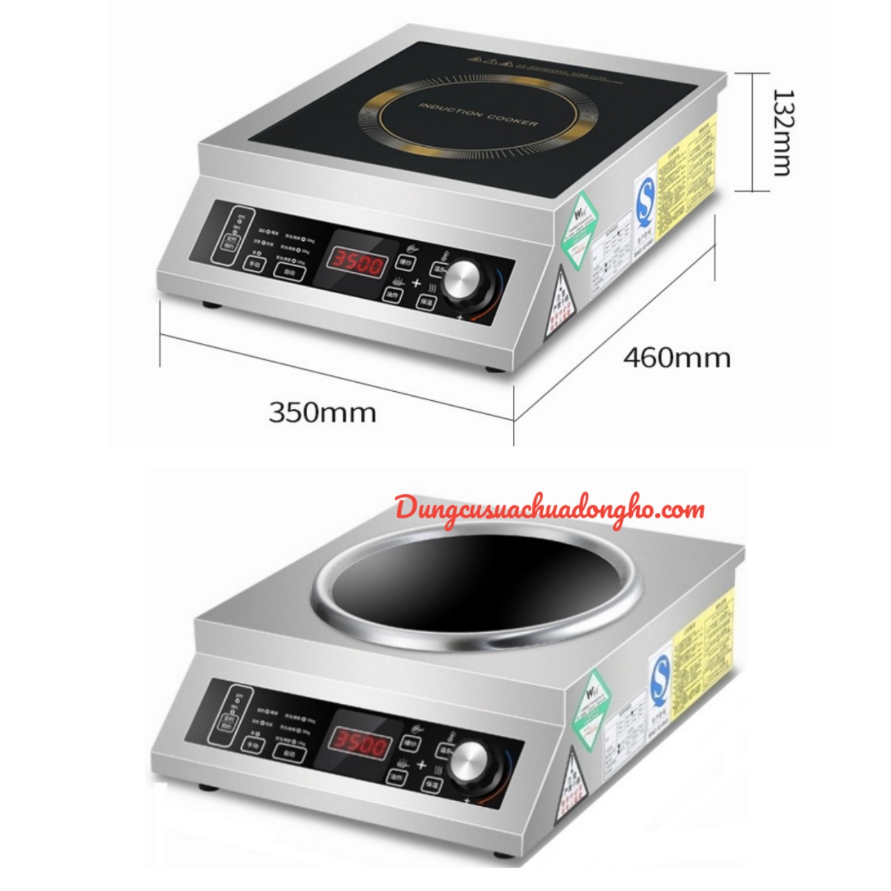 Bếp điện từ công nghiệp Đài Loan 3500W, bếp nhà hàng, quán ăn