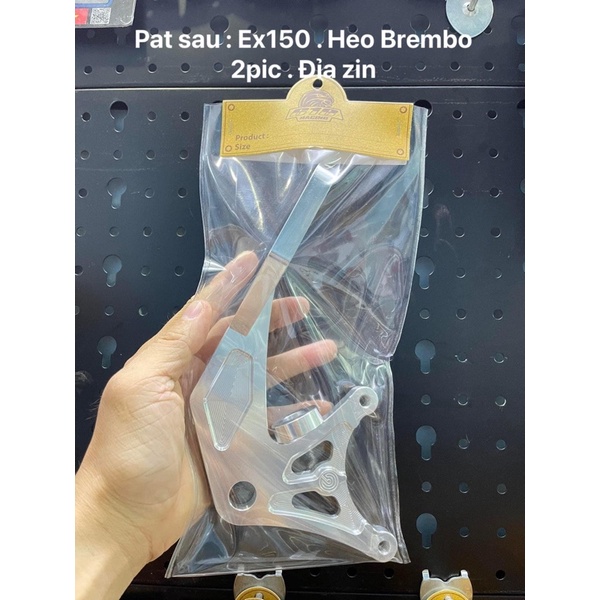 Pat sau cnc heo 2pis brembo , frando size dĩa zin 200mm cho ex 150 quay ngược xuống