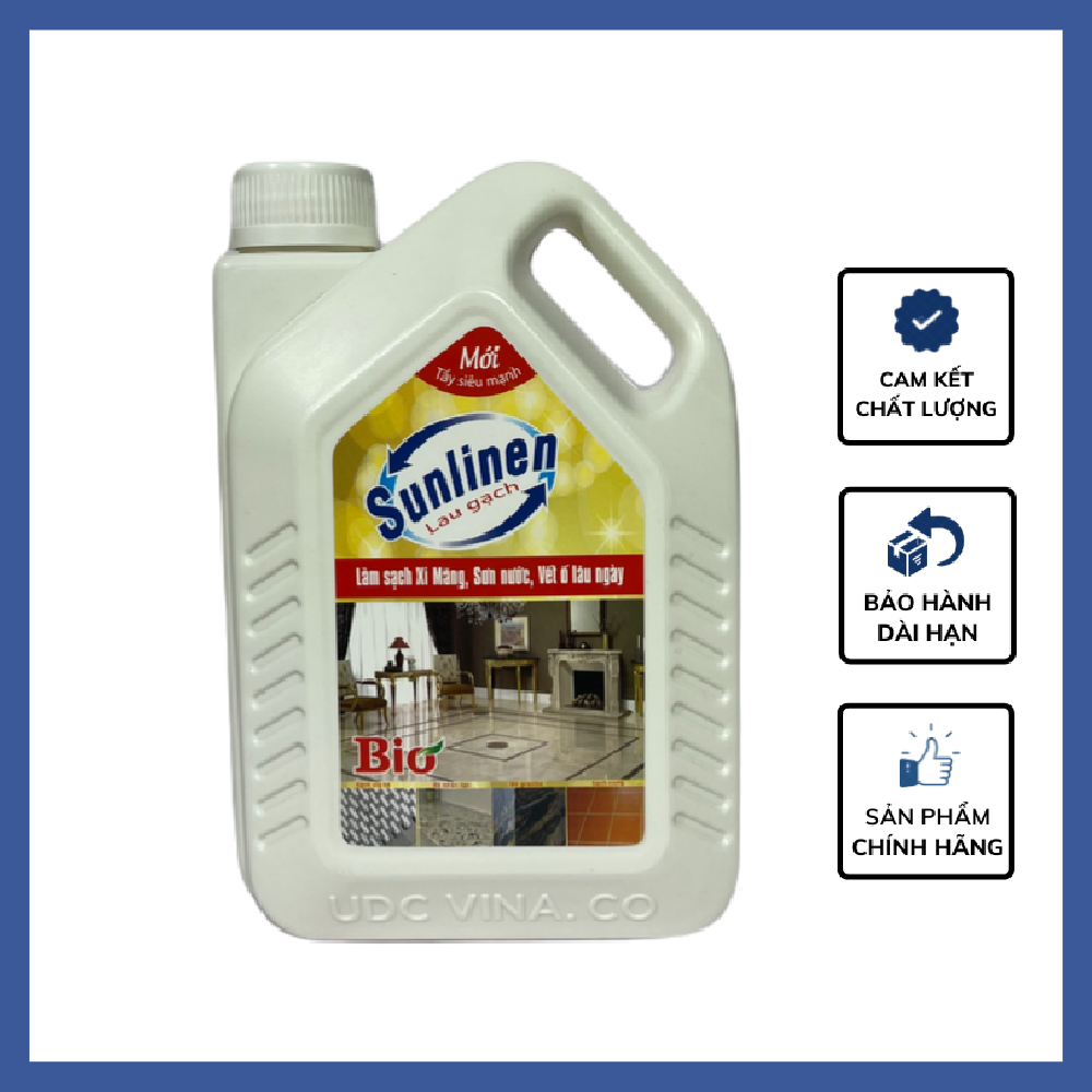 Nước Lau Sàn Gạch Tẩy Sạch Sơn Nước Xi Măng Tẩy Vết Ố Bẩn Men Sứ Siêu Sạch Sunlinen 1,2 Lit