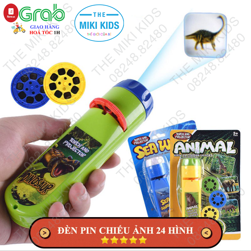 ĐÈN PIN CHIẾU ẢNH 24 HÌNH CHO BÉ - THE MIKI KIDS