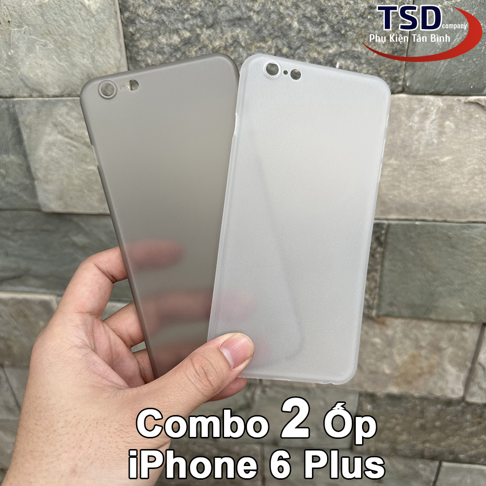 Combo 2 ốp lưng trong nhám siêu mỏng unibody cho iphone 6 plus / 6s plus
