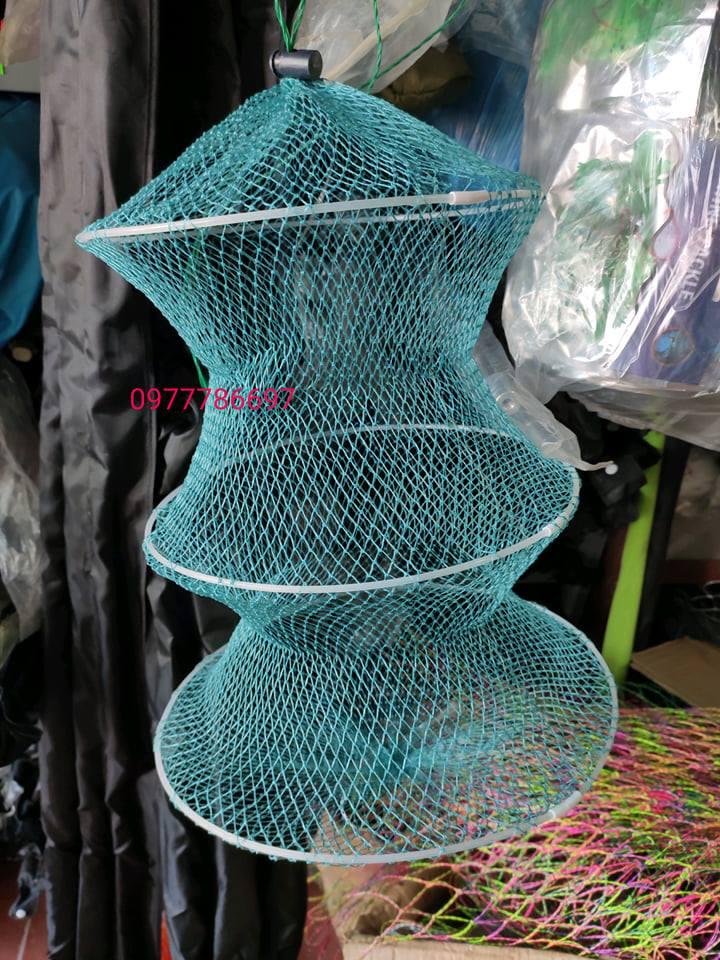 giỏ đựng cá màu xanh