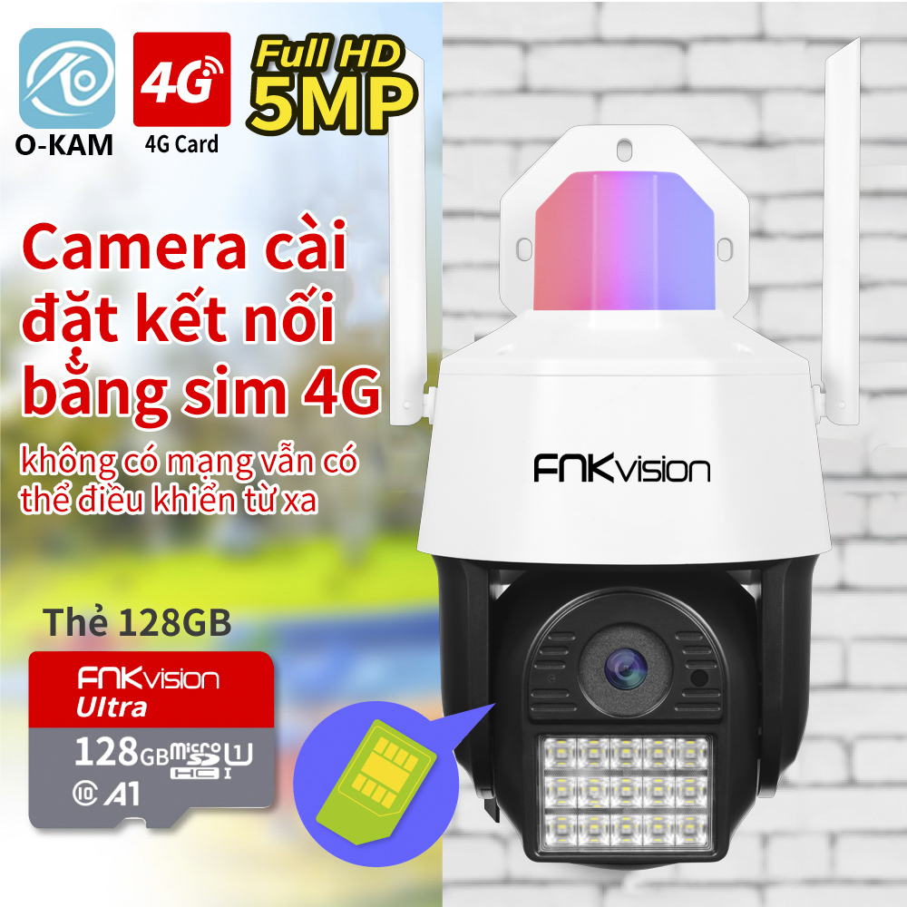 Camera ngoài trời FNKvision Yoosee 2 mắt chống nước, quan sát 360 độ