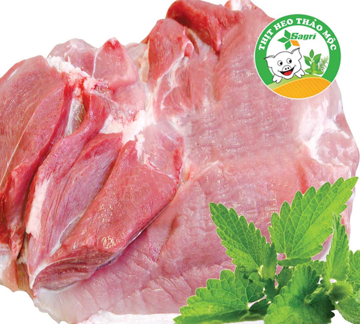 Nạc đùi - Vai Heo Thảo mộc 500gr - [Giao Ngay Tại HCM]