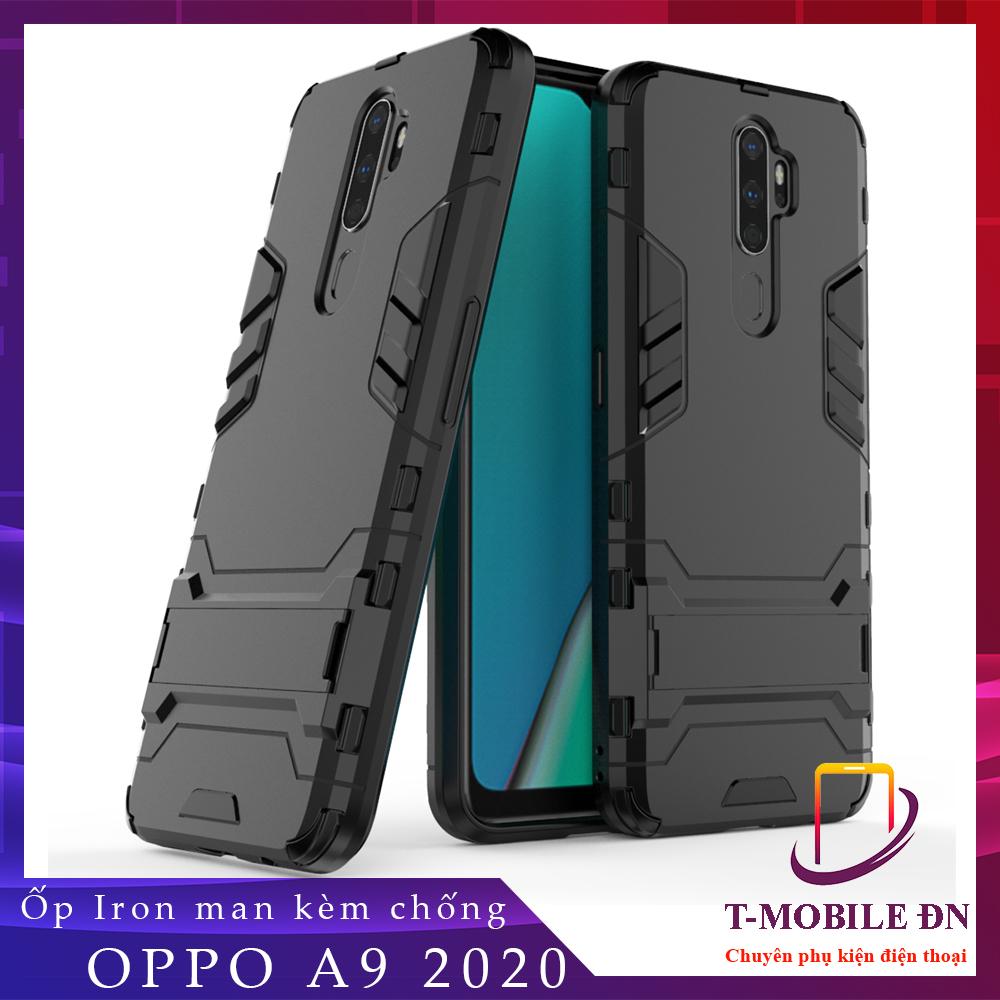 Ốp lưng Oppo A9 2020 chống sốc iron man kèm chống xem video tiện lợi