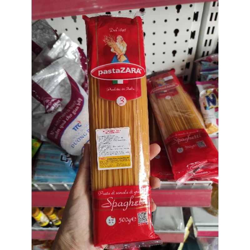 Mỳ Ý Spaghetti hiệu Pasta Zara gói 500g