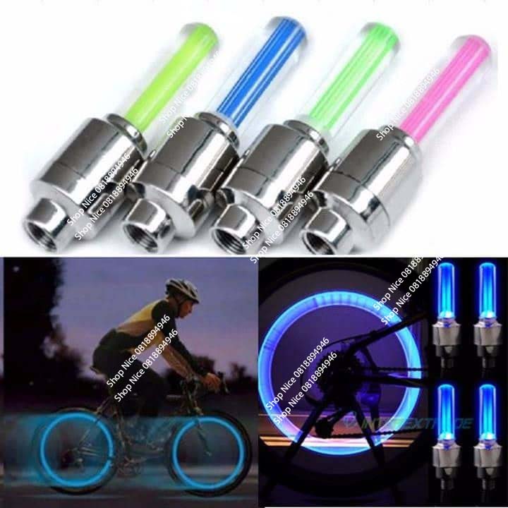 Đèn Led gắn van xe máy xe đạp mẫu đẹp đủ màu phát sáng khi xe chuyển động giá tốt