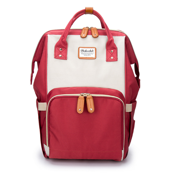 Balo Bỉm Sữa Giữ Nhiệt Bình Sữa, 13 Ngăn, Chống Thấm Nước Cho Mẹ Và Bé Dokoclub Mommy