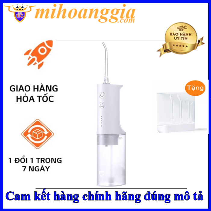 Máy tăm nước xiaomi mijia MEO701 bản kèm 4 vòi xịt chống nước ipx7 - Chính hãng - mihoanggia