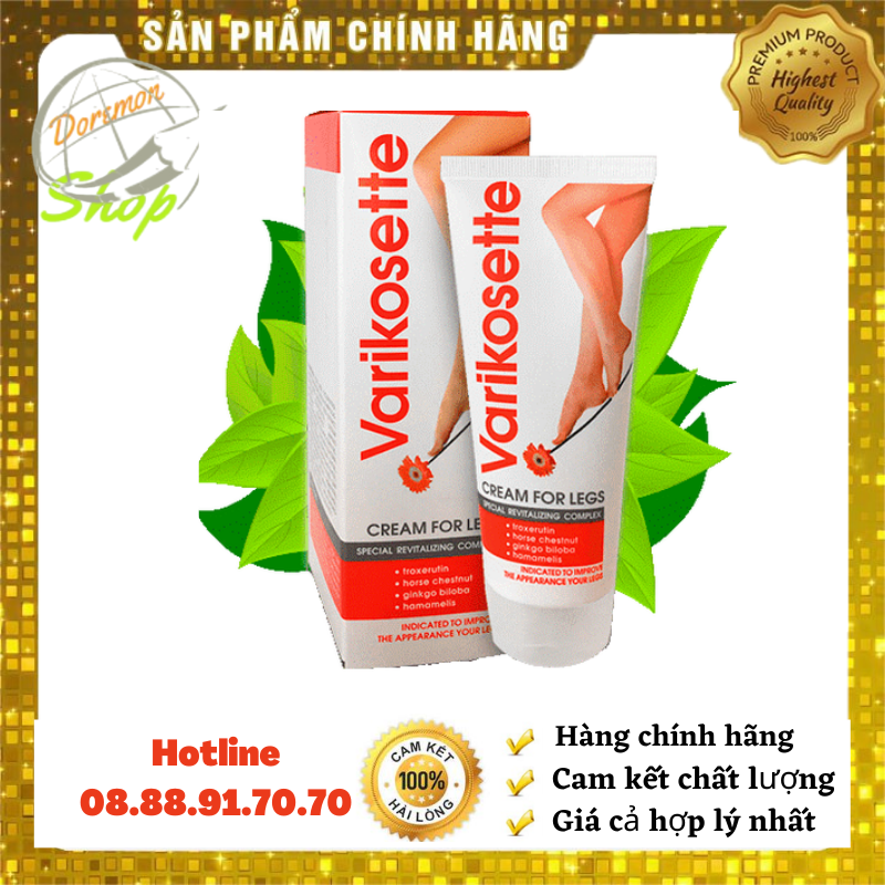 [HCM]Kem bôi suy giãn tĩnh mạch Varikosette Cream For Legs-Nội địa Nga