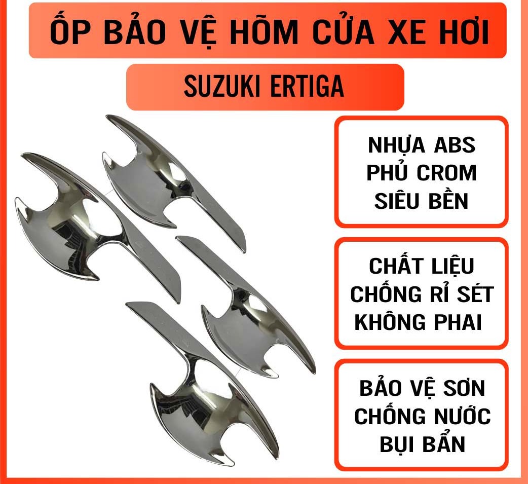 Ốp tay hõm cửa mạ crom cho xe SUZUKI ERTIGA