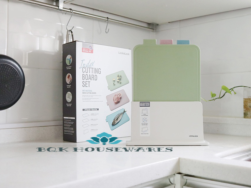 Set 3 thớt nhựa kháng khuẩn Index Cutting Board CSC251