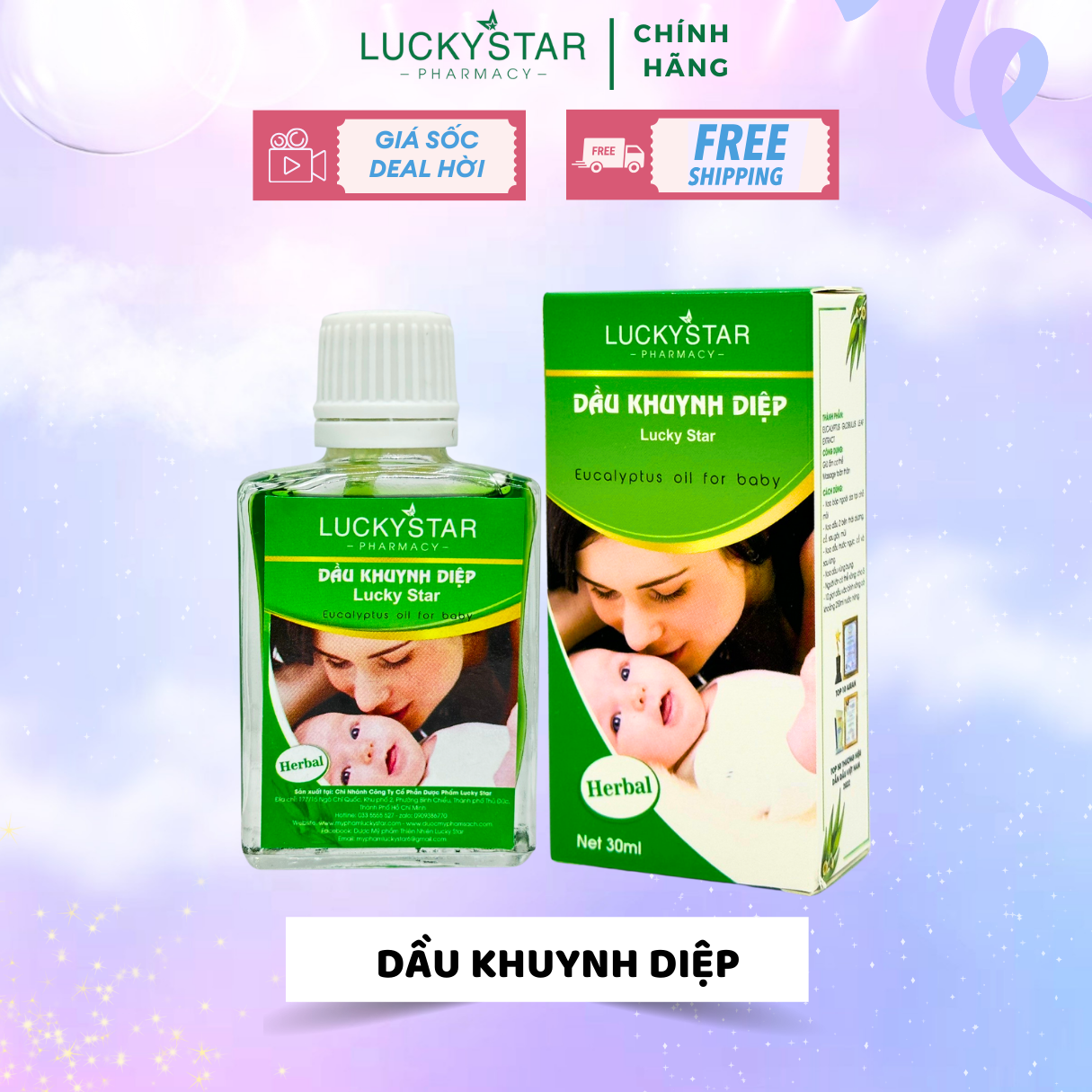 Dầu Khuynh Diệp Lucky Star 30ml