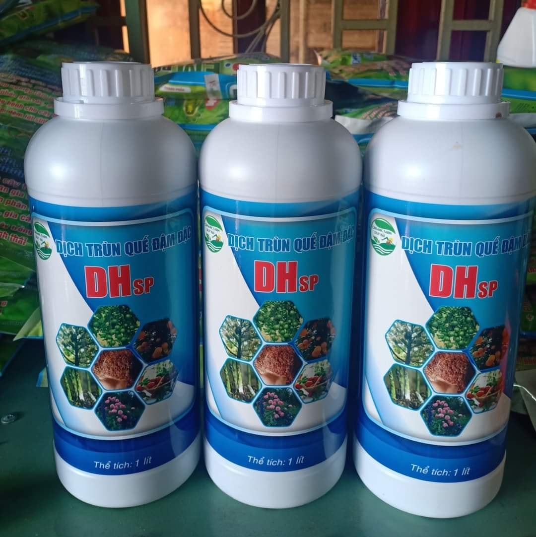 Phân bón hữu có sinh học dịch trùn quế cô đặc lên men 100% trùn quế tươi DHSP - chai 1lit