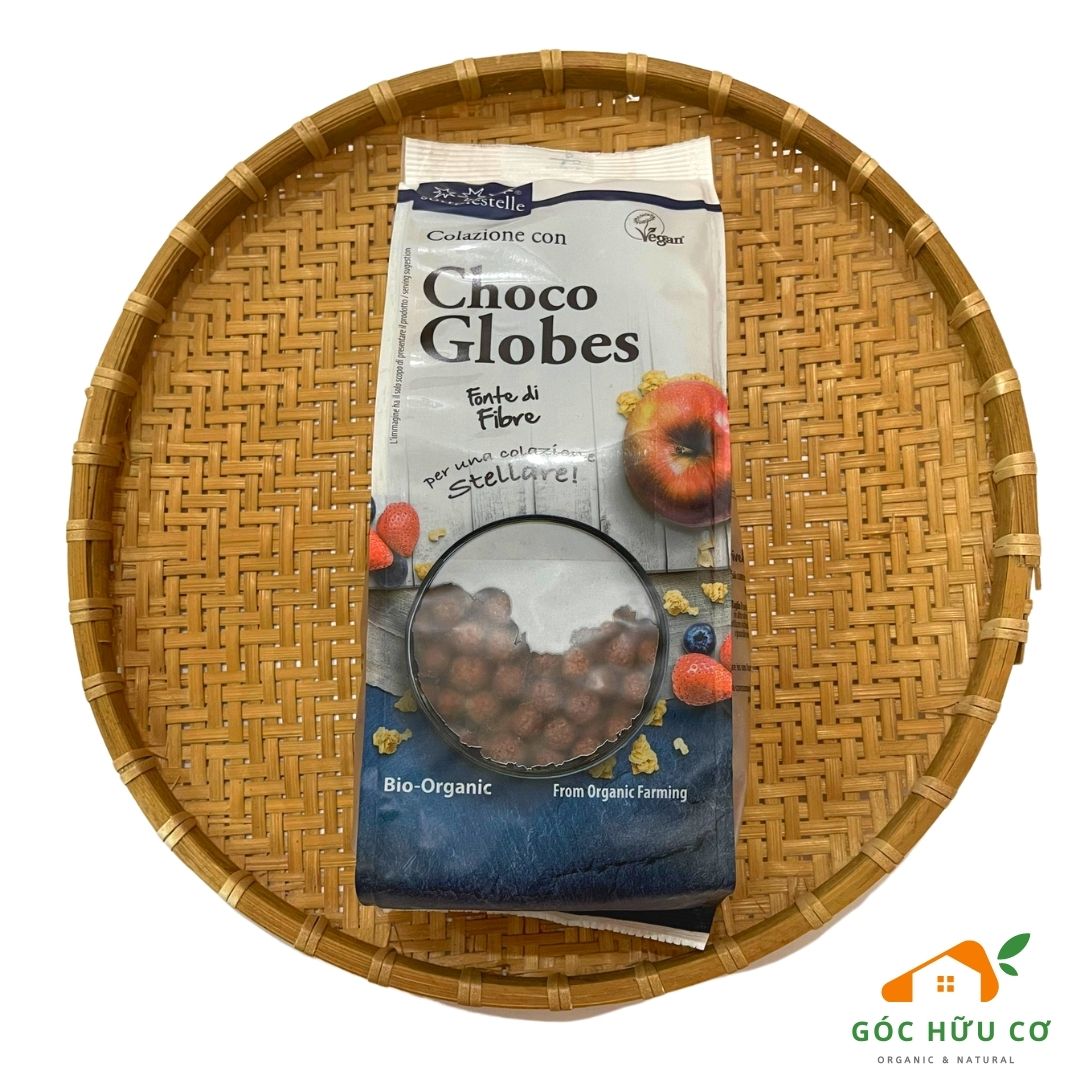 Ngũ cốc hữu cơ socola dạng viên sottolestelle organic choco globes 300g - ngũ cốc ăn liền - ngũ cốc dinh dưỡng - góc hữu cơ