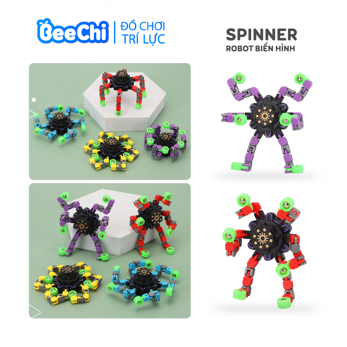 Con quay spinner robot con quay cơ khí đồ chơi robot biến hình