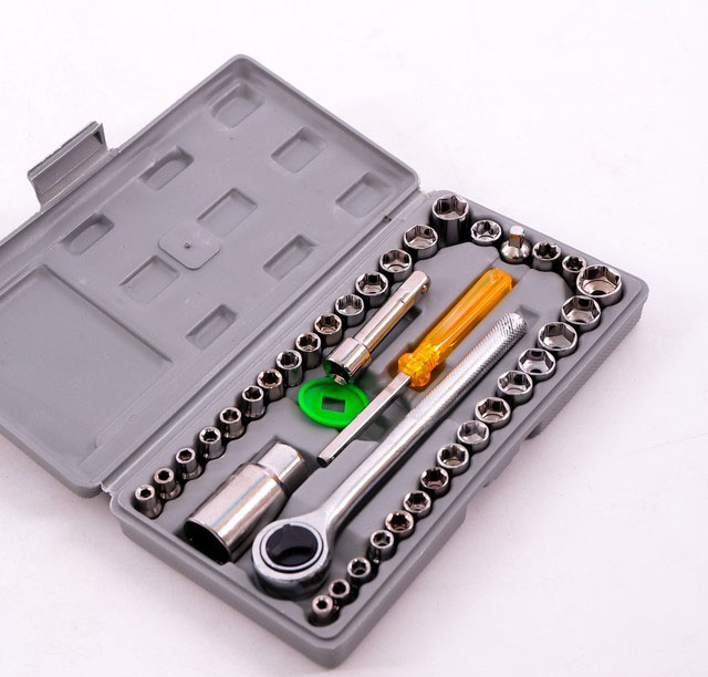 Bộ đồ nghề sửa chữa 40 món chính hãng aiwa , bộ dụng cụ sửa chữa ô tô và xe máy giá rẻ