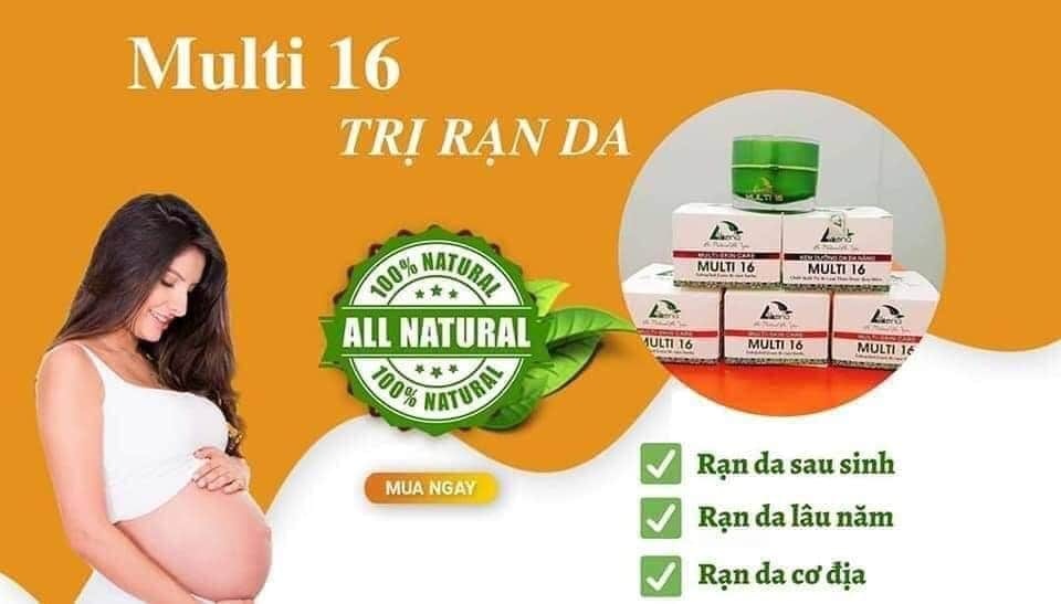 Combo3 kem trị rạn Multi 16 Athena, Chống rạn da mẹ bầu (hũ 20g) [CHÍNH HÃNG]