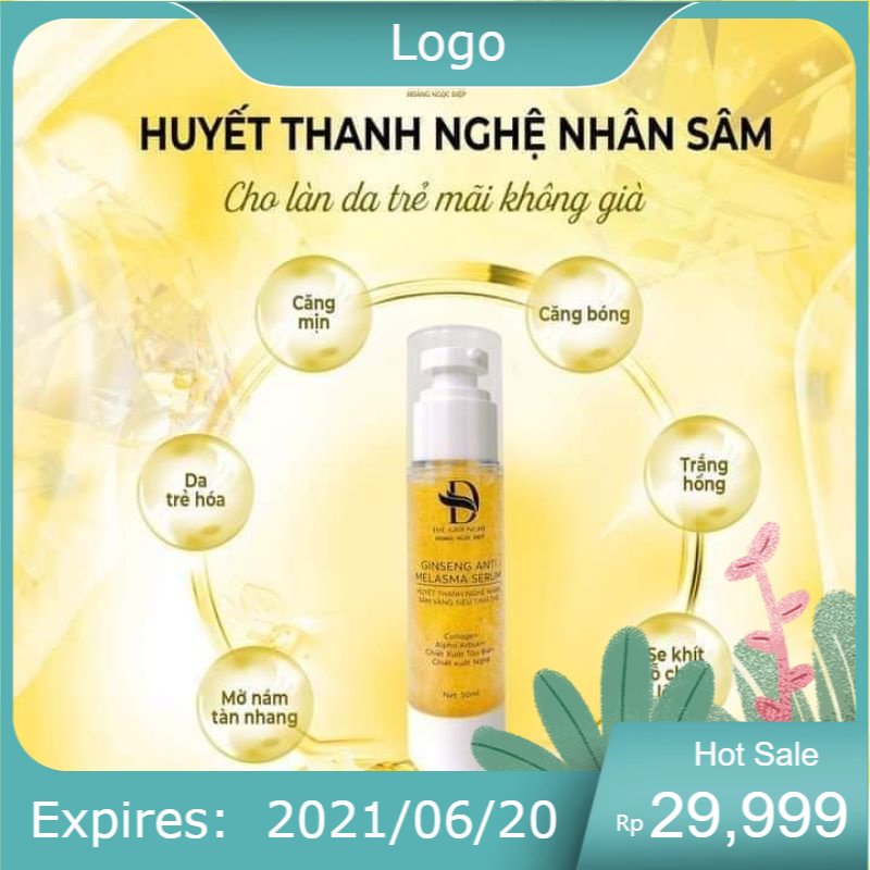 Huyết thanh nám nghệ -hoàng ngọc diệp