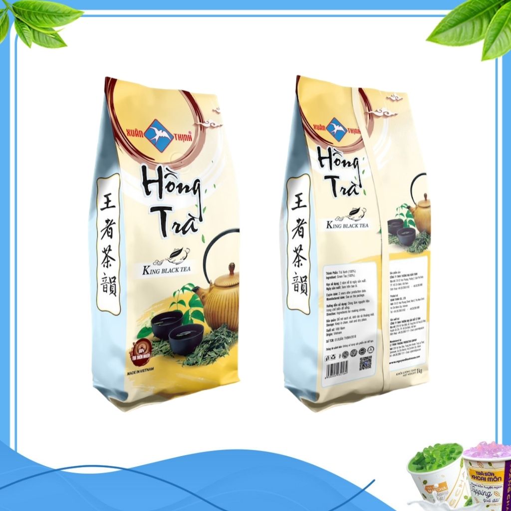 Hồng trà pha trà sữa đậm đà, thơm ngon xuân thịnh - hồng trà đài loan siêu ngon đạt chuẩn iso 22000, haccp, halal