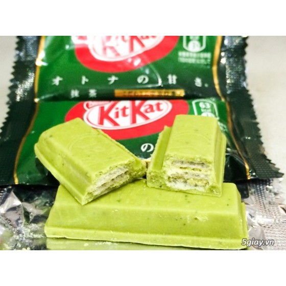 Bánh kẹo kitkat trà xanh - dark chocolate nestle nhật bản 12+1 gói