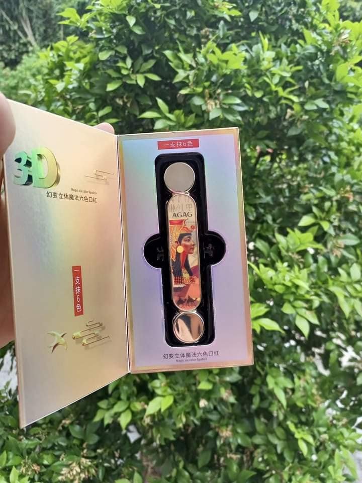 Son môi lì thỏi 6 màu chính hãng AGAG Son kem lỳ mềm mịn môi chống lem màu khi ăn uống dưỡng ẩm môi dưỡng ẩm lâu trôi son thỏi 3 màu bền màu son môi màu đen son nội địa Trung- NHATKHANGBEAUTY