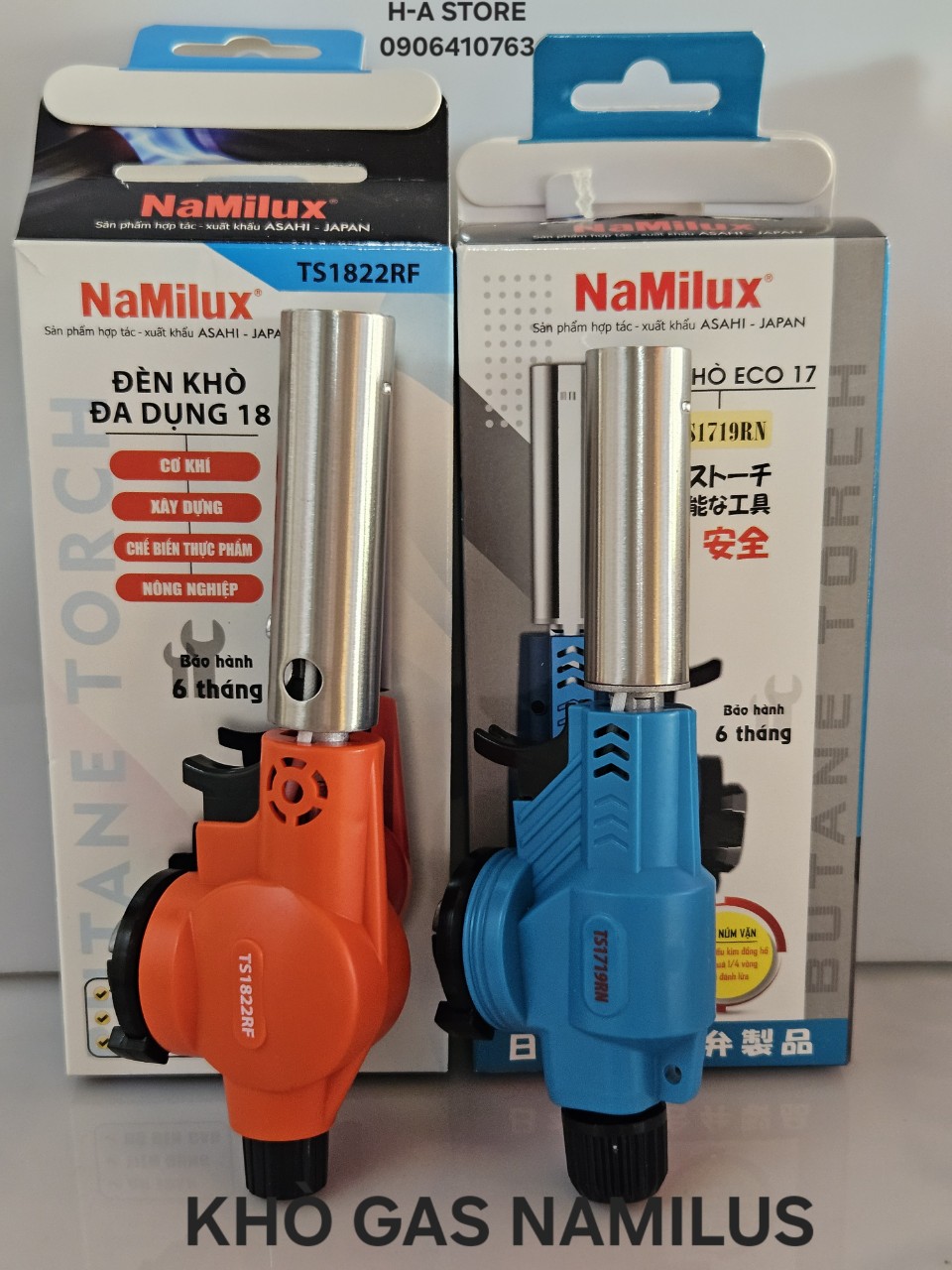 Cây khò gas mini Namilux 17 xanh / Namilux 18 đỏ