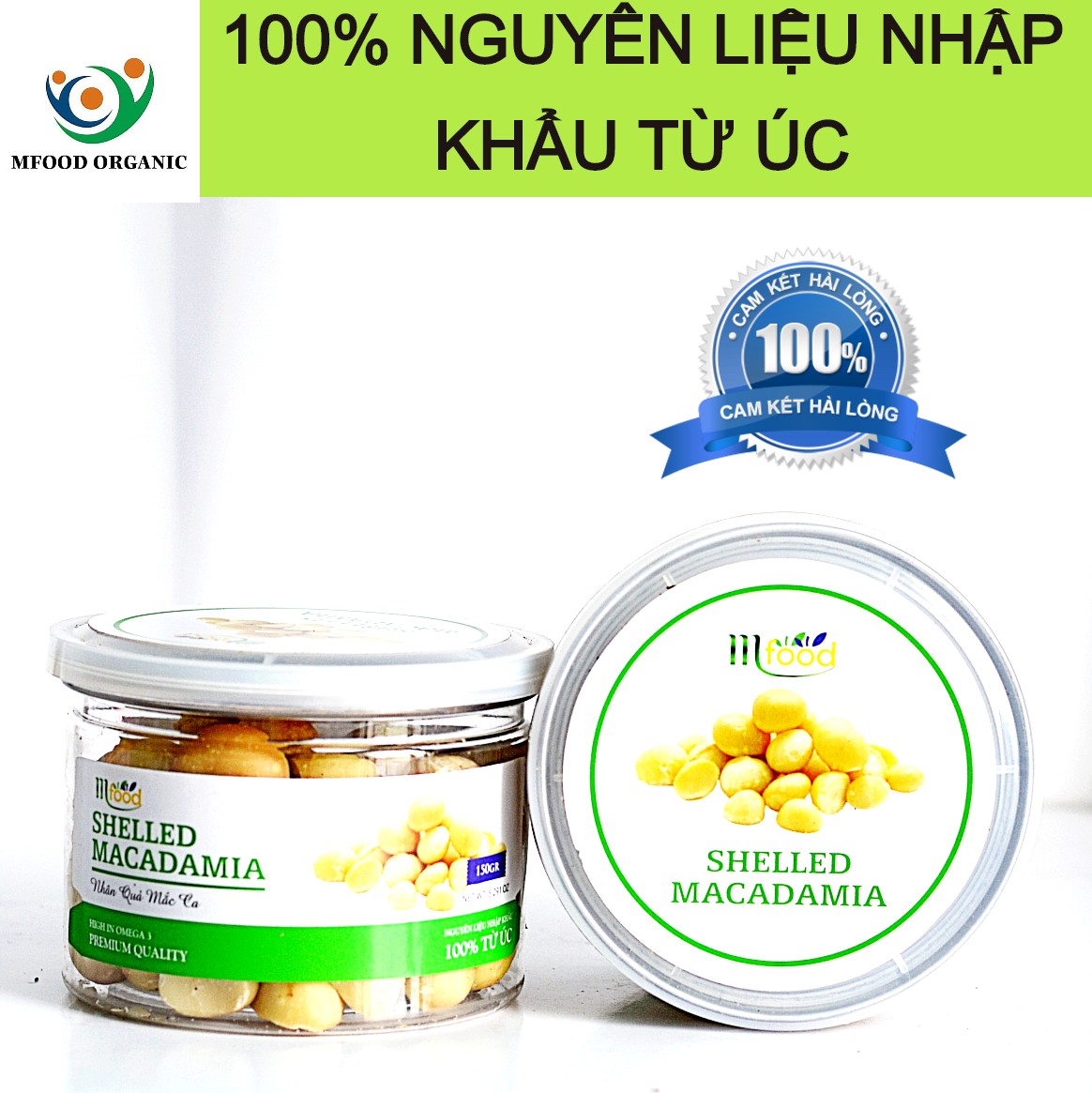 [HCM]Nhân Hạt Macca Úc Hũ 150g - Thương Hiệu MFOOD