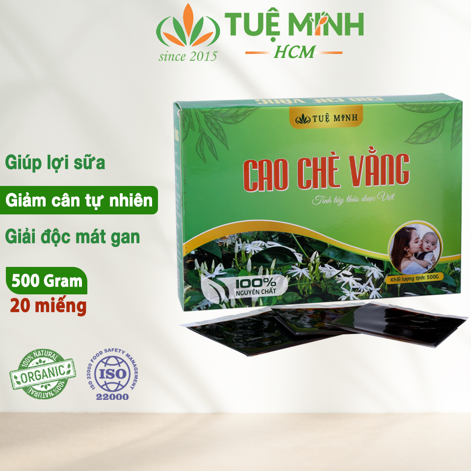 Cao chè vằng lợi sữa Tuệ Minh, cao trà vằng giảm cân, thanh nhiệt ngủ ngon 500g