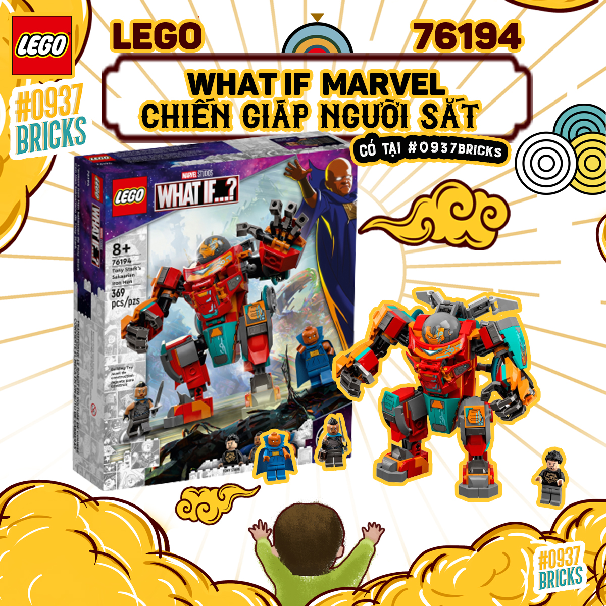 Lego 76194 - avengers - tony stark’s sakaarian iron man - what if 0937bricks
