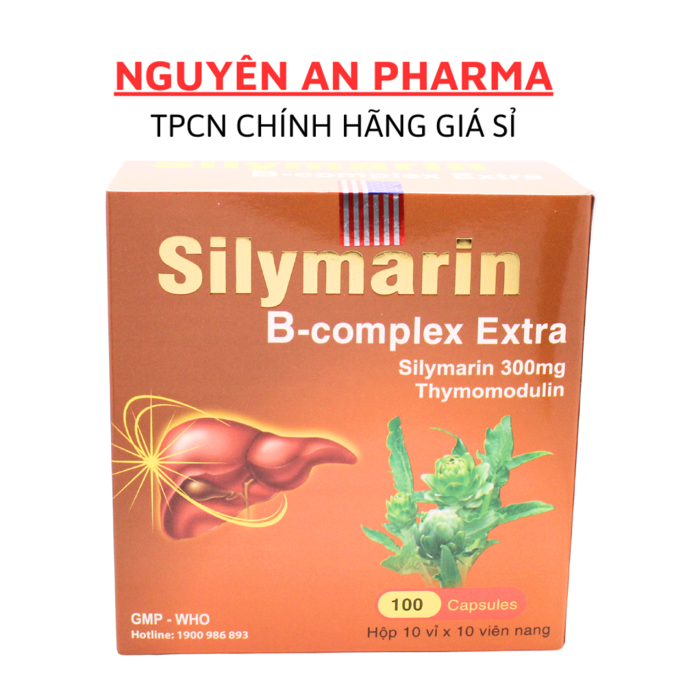 Viên uống Bổ gan SILYMARIN B-COMPLEX EXTRA hỗ trợ giải độc gan, hạ men gan