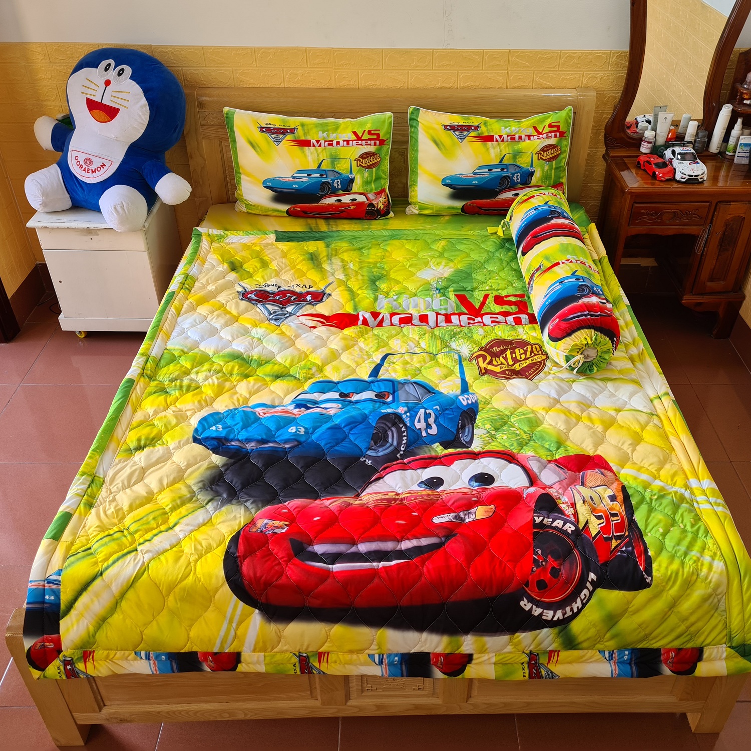 Bộ drap thun ý 5d 4 món 1m6 & 1m8x2m ty33