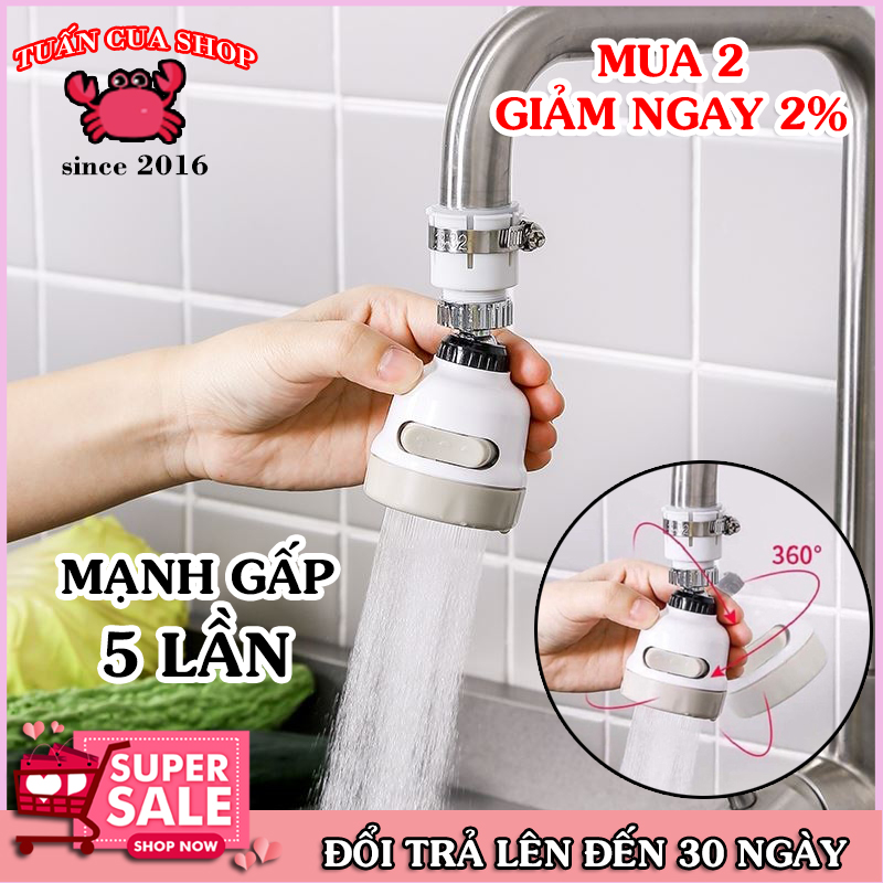 Đầu nối tăng áp 3 chế độ cho vòi rửa bát, phụ kiện vòi nước, đầu tăng áp, đồ dùng gia đình, tăng công suất xả nước, tuancua