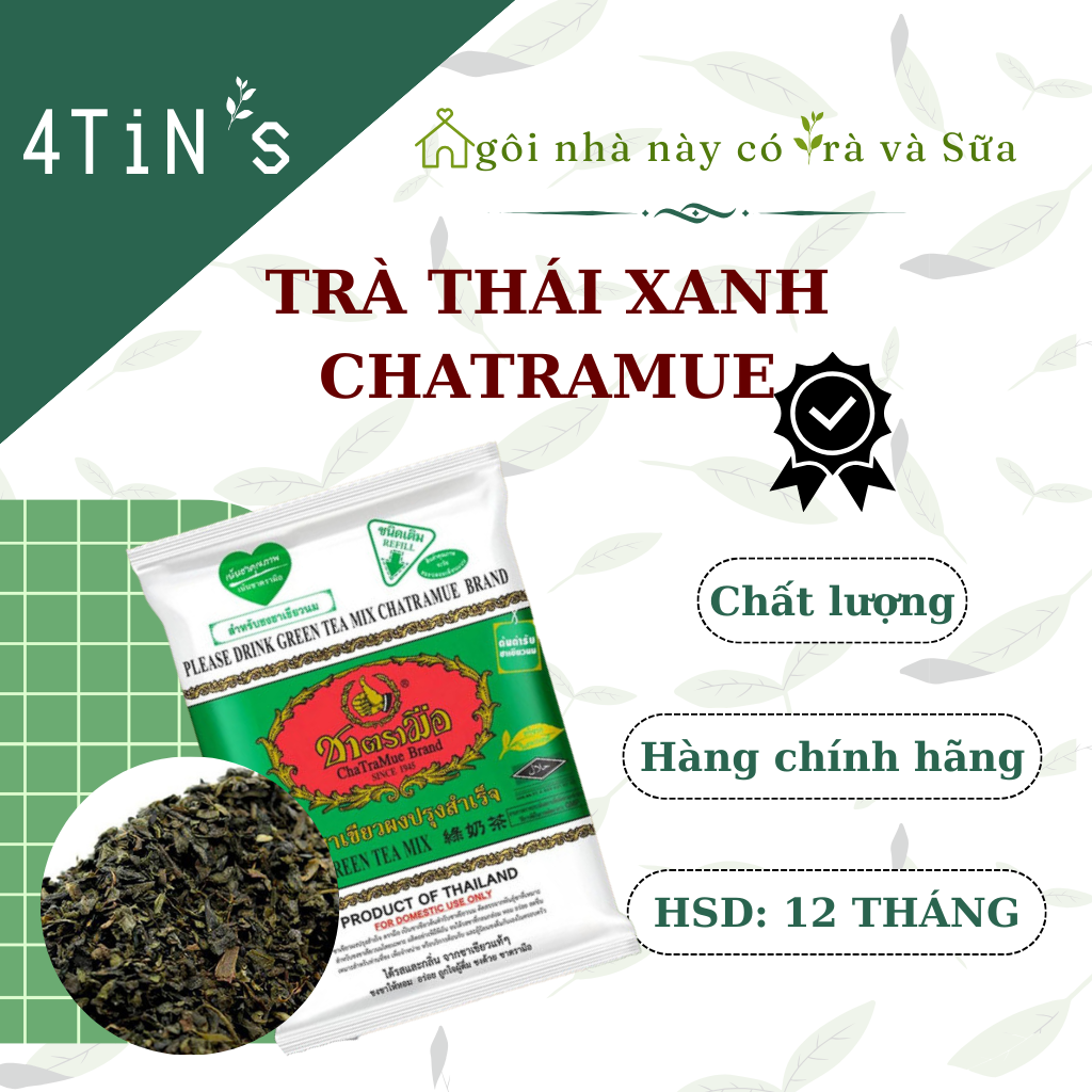 Trà thái xanh chatramue chính hãng - chiếc lẻ