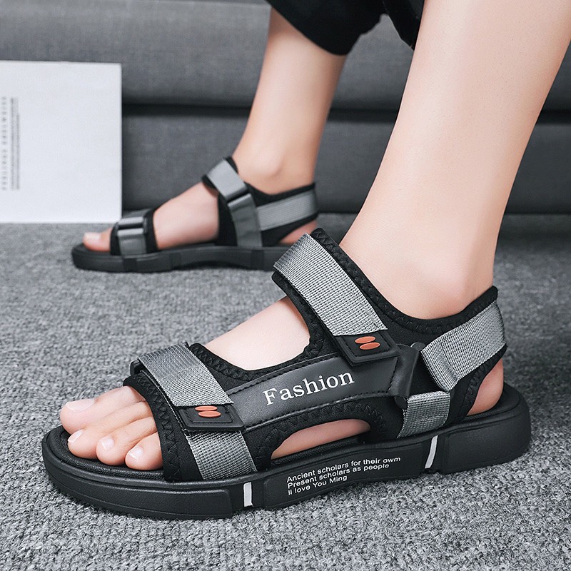 Sandal nam 2 quai dù Fashion - dép quai hậu học sinh nam