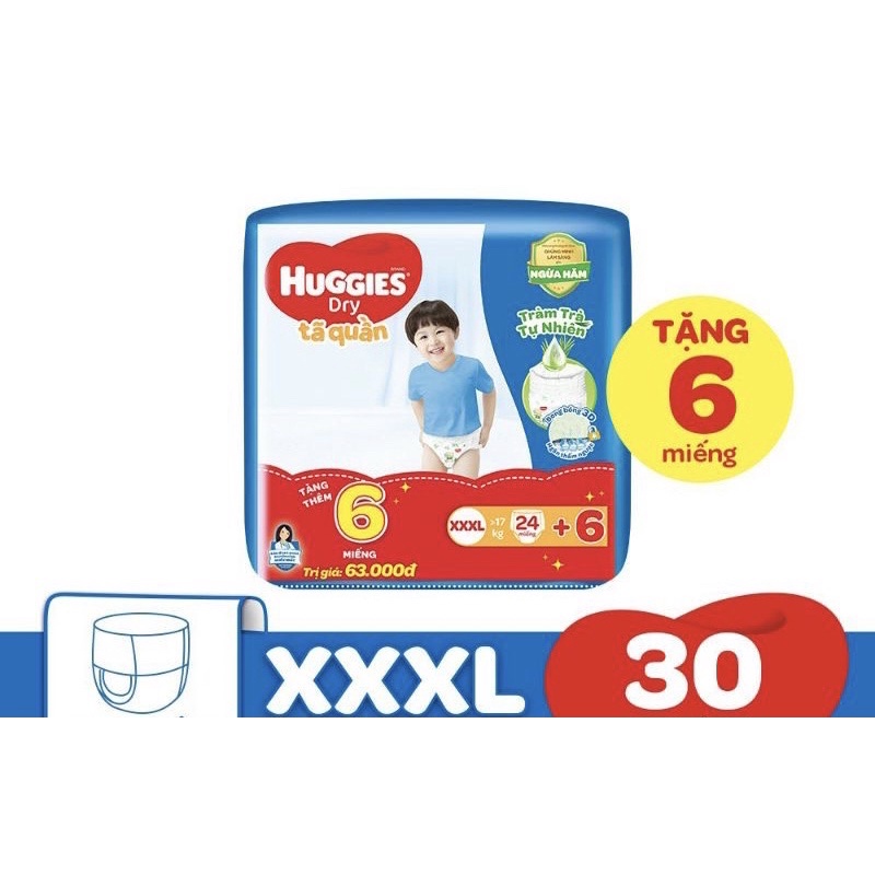 tã quần huggies xxxl24/xxxl22