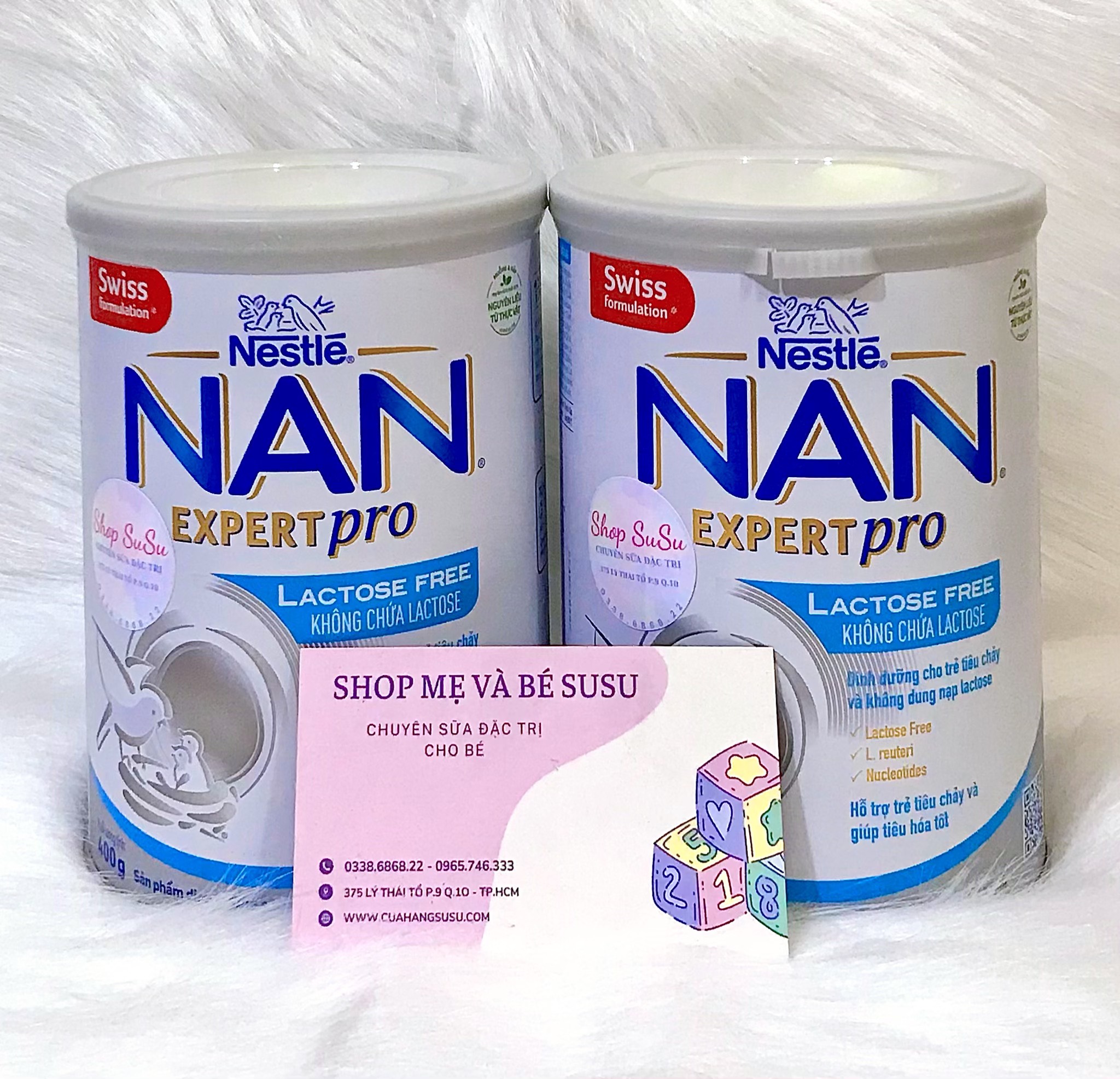 Sữa Nan Expert Pro cho bé bị bất dung nạp đường lactose, tiêu chảy 400g
